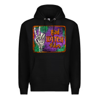 Black bad witch vibes Premium Hoodie - Jasminsmagicworld