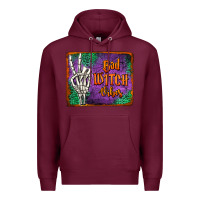 Burgundy bad witch vibes Premium Hoodie - Jasminsmagicworld