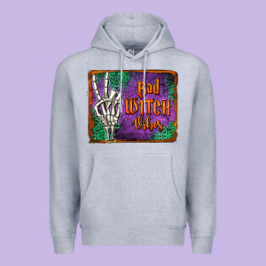 Bad Witch Vibes Premium Hoodie Designed By Jasminsmagicworld
