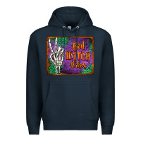 Navy bad witch vibes Premium Hoodie - Jasminsmagicworld