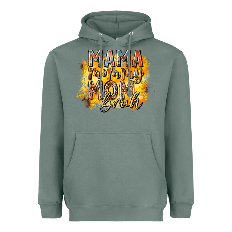 Mama Mommy Mom Bruh Heavyweight Hoodie by RacoonDesign | Teevron