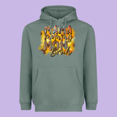 Mama Mommy Mom Bruh Heavyweight Hoodie Designed By Racoondesign