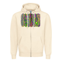 Sandshell mardi gras brush stroke Zipper Hoodie - RanaPortraitStore