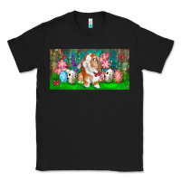 Black Spring Easter Bunny Classic Tee - RanaPortraitStore
