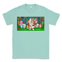 Seafoam Spring Easter Bunny Classic Tee - RanaPortraitStore