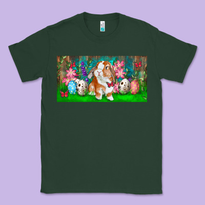 Spring Easter Bunny Classic Tee Designed By Ranaportraitstore