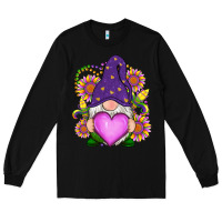 Black Mardi Gras gnome Long Sleeve Tee - RanaPortraitStore