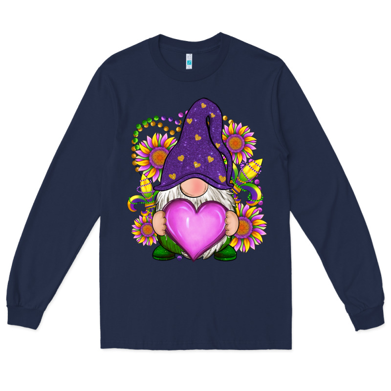 Mardi Gras Gnome Long Sleeve Tee by RanaPortraitStore | Teevron
