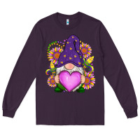 Plum Mardi Gras gnome Long Sleeve Tee - RanaPortraitStore
