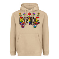 Mushroom pride gnome Heavyweight Hoodie - CowhideDigitalArt