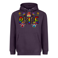 Plum pride gnome Heavyweight Hoodie - CowhideDigitalArt