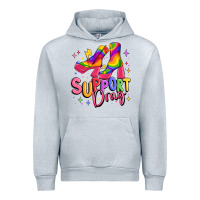 Heather Grey support drag pride Urban Hoodie - MaliasSmallBusiness