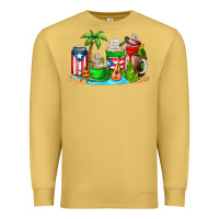 Antique Gold puerto rico coffee cups Premium Sweatshirt - AdoDesignShop