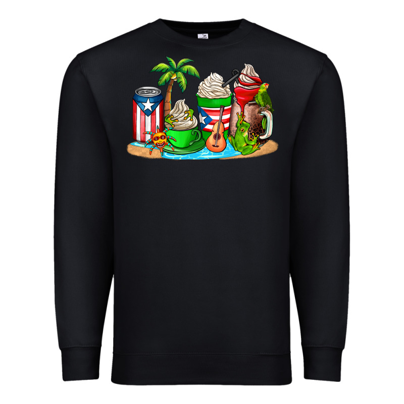 Puerto Rico Coffee Cups Premium Sweatshirt by AdoDesignShop | Teevron