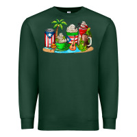 Sports Green puerto rico coffee cups Premium Sweatshirt - AdoDesignShop