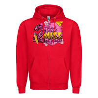 Red little miss 2nd grade Zipper Hoodie - texasbilliewilder