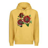 Antique Gold Florenza Sunflower Premium Hoodie - LillyAllenDesigns