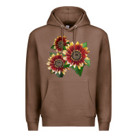 Chestnut Florenza Sunflower Premium Hoodie - LillyAllenDesigns