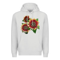 Dove Grey Florenza Sunflower Premium Hoodie - LillyAllenDesigns