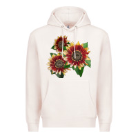 Pale Pink Florenza Sunflower Premium Hoodie - LillyAllenDesigns