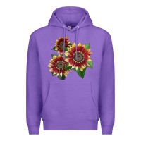 Purple Florenza Sunflower Premium Hoodie - LillyAllenDesigns