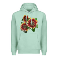 Seafoam Florenza Sunflower Premium Hoodie - LillyAllenDesigns