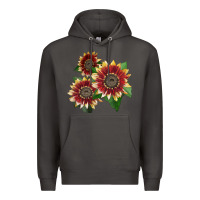 Smoke Florenza Sunflower Premium Hoodie - LillyAllenDesigns