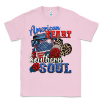 Bubblegum Pink american heart southern soul Classic Tee - Zillion Design Studio