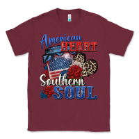 Burgundy american heart southern soul Classic Tee - Zillion Design Studio