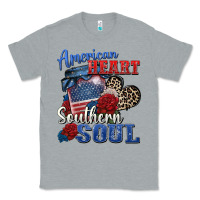 Heather Grey american heart southern soul Classic Tee - Zillion Design Studio