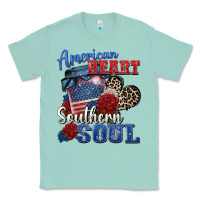 Seafoam american heart southern soul Classic Tee - Zillion Design Studio