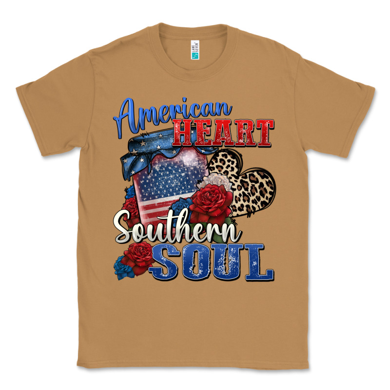 American Heart Southern Soul Classic Tee by Zillion Design Studio | Teevron