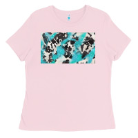 Bubblegum Pink cowhide glitter  cup Ladies Tee - BarkalooDesign