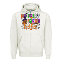 Oatmeal Heather hocus pocus heifer Zipper Hoodie - Zillion Design Studio