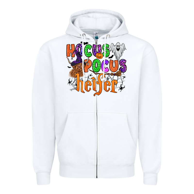 Hocus Pocus Heifer Zipper Hoodie by Zillion Design Studio | Teevron