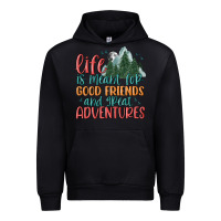 Black life is meant for good friends and great adventure Urban Hoodie - MaliasSmallBusiness