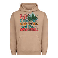 Pigment Burro life is meant for good friends and great adventure Urban Hoodie - MaliasSmallBusiness