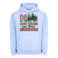 Pigment Grape Ice life is meant for good friends and great adventure Urban Hoodie - MaliasSmallBusiness
