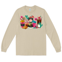 Mushroom But first cafecito y chismecito Long Sleeve Tee - RanaPortraitStore