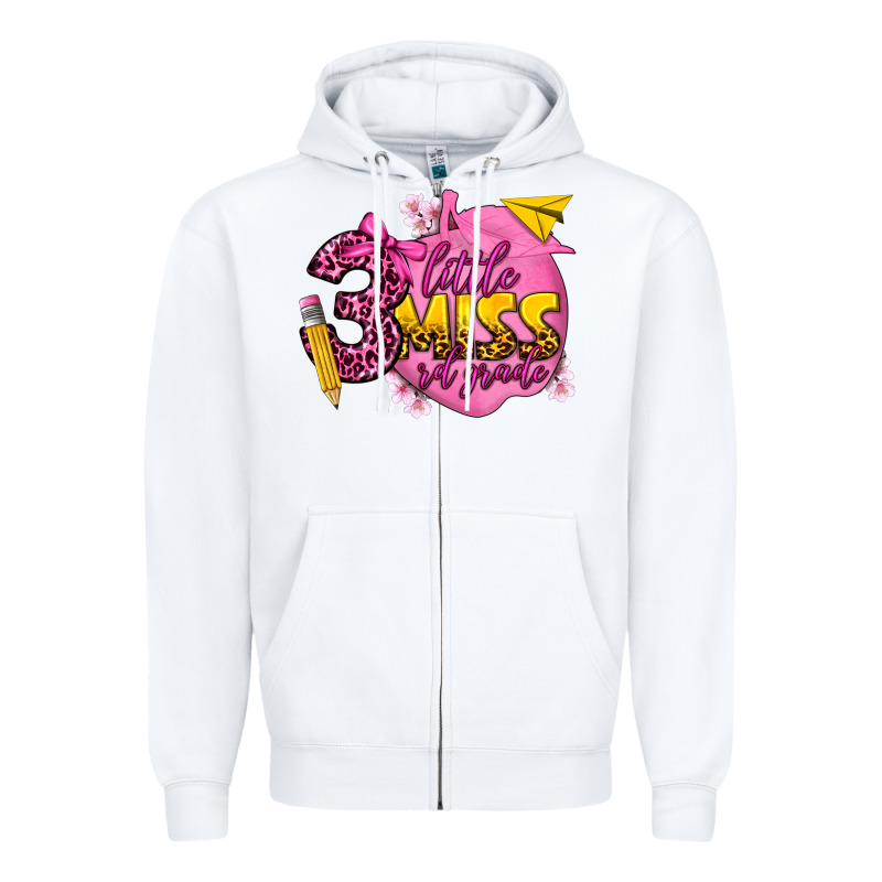 Little Miss 3 Rd Grade Zipper Hoodie by texasbilliewilder | Teevron