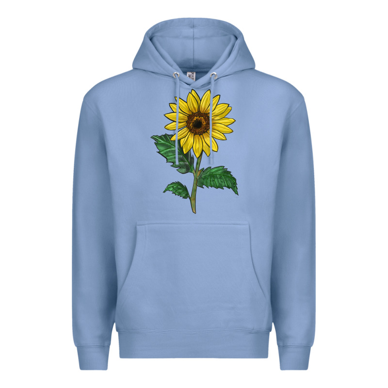 Sunray Yellow Sunflower Premium Hoodie by LillyAllenDesigns | Teevron