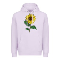 Lilac Sunray yellow sunflower Premium Hoodie - LillyAllenDesigns