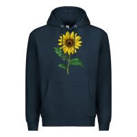 Navy Sunray yellow sunflower Premium Hoodie - LillyAllenDesigns