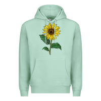 Seafoam Sunray yellow sunflower Premium Hoodie - LillyAllenDesigns