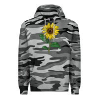 Slate Camo Sunray yellow sunflower Premium Hoodie - LillyAllenDesigns
