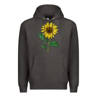 Smoke Sunray yellow sunflower Premium Hoodie - LillyAllenDesigns