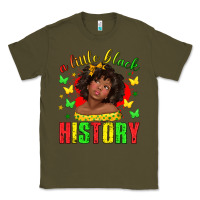 Army Green a little black history with girl juneteenth Classic Tee - texasbilliewilder