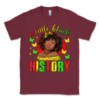 Burgundy a little black history with girl juneteenth Classic Tee - texasbilliewilder