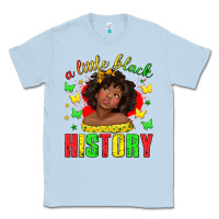 Dusty Blue a little black history with girl juneteenth Classic Tee - texasbilliewilder
