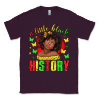 Plum a little black history with girl juneteenth Classic Tee - texasbilliewilder